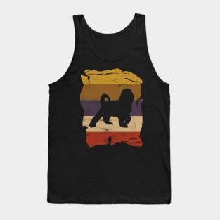 Bernedoodle Distressed Vintage Retro Silhouette Tank Top